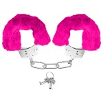 Neon Furry Cuffs Pink