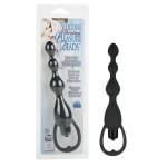 Silicone Pleasure Beads Vib. Black