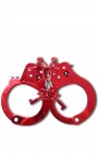 Fetish Fantasy Anodized Cuffs Red